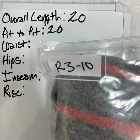 WAYF Stripe Sweater Gray M Tie Bow Waist - Picture 6 of 6